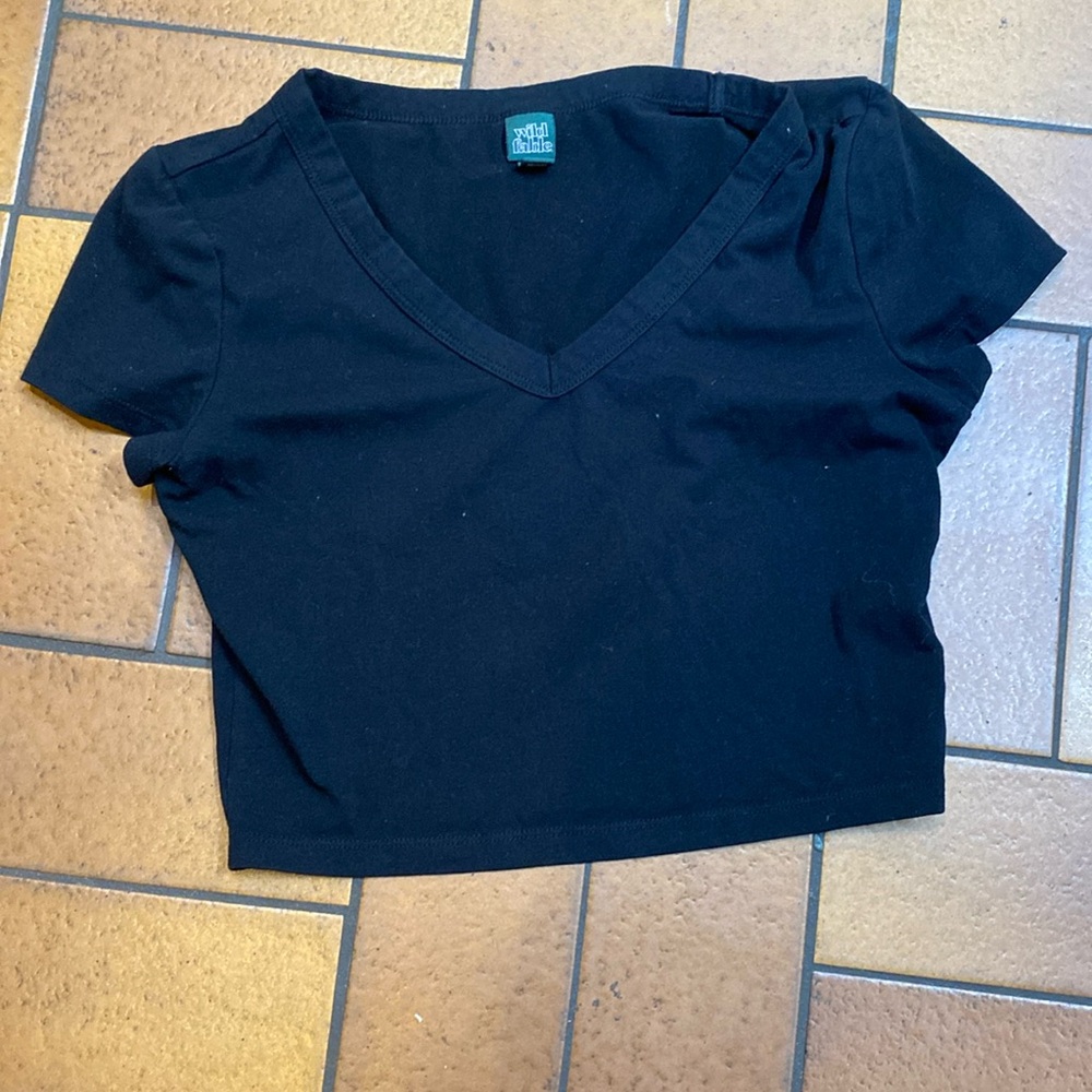 Black crop top